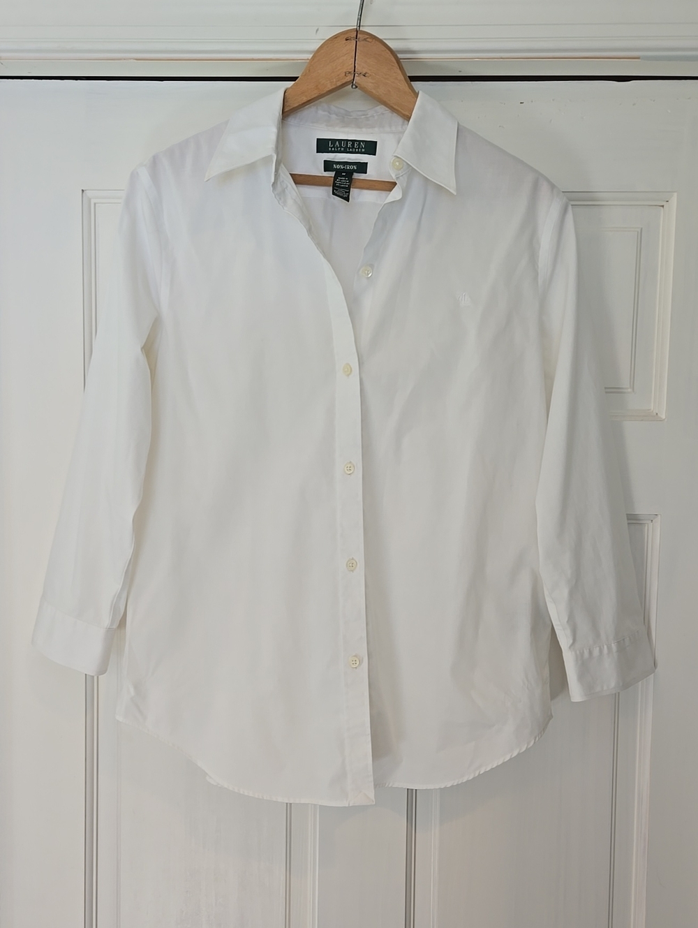 Lauren Ralph Lauren White Classic Button-Up Shirt